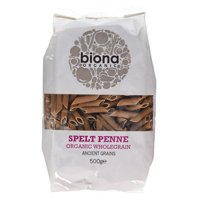 Organic Spelt Penne Wholegrain Pasta Biona