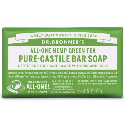 PURE-CASTILE BAR SOAP GREEN TEA
