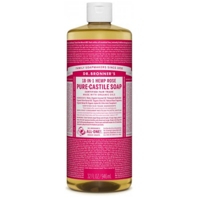 PURE-CASTILE LIQUID SOAP ROSE 946ML