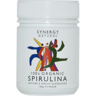 Organic Spirulina Synergy Natural 100g powder