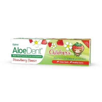 AloeDent - Children's Fluoride-free Strawberry-Flavoured Toothpaste (50ml)