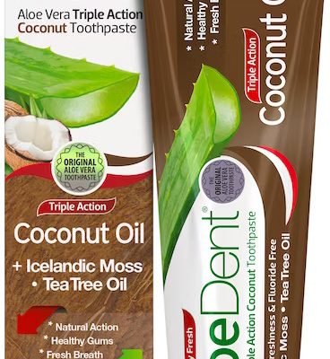 AloeDent - Fluoride-free Triple Action Coconut Oil Toothpaste (100ml)