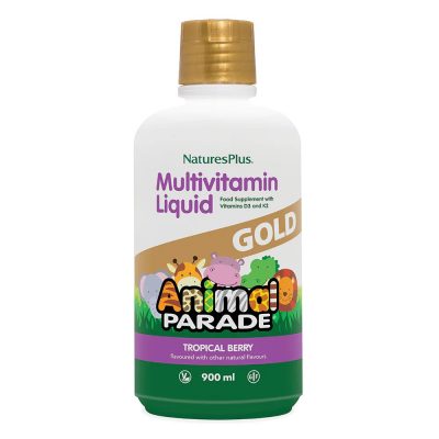 NaturesPlus - Multivitamin Liquid - Animal Parade Gold (Tropical Berry) (480ml/900ml)