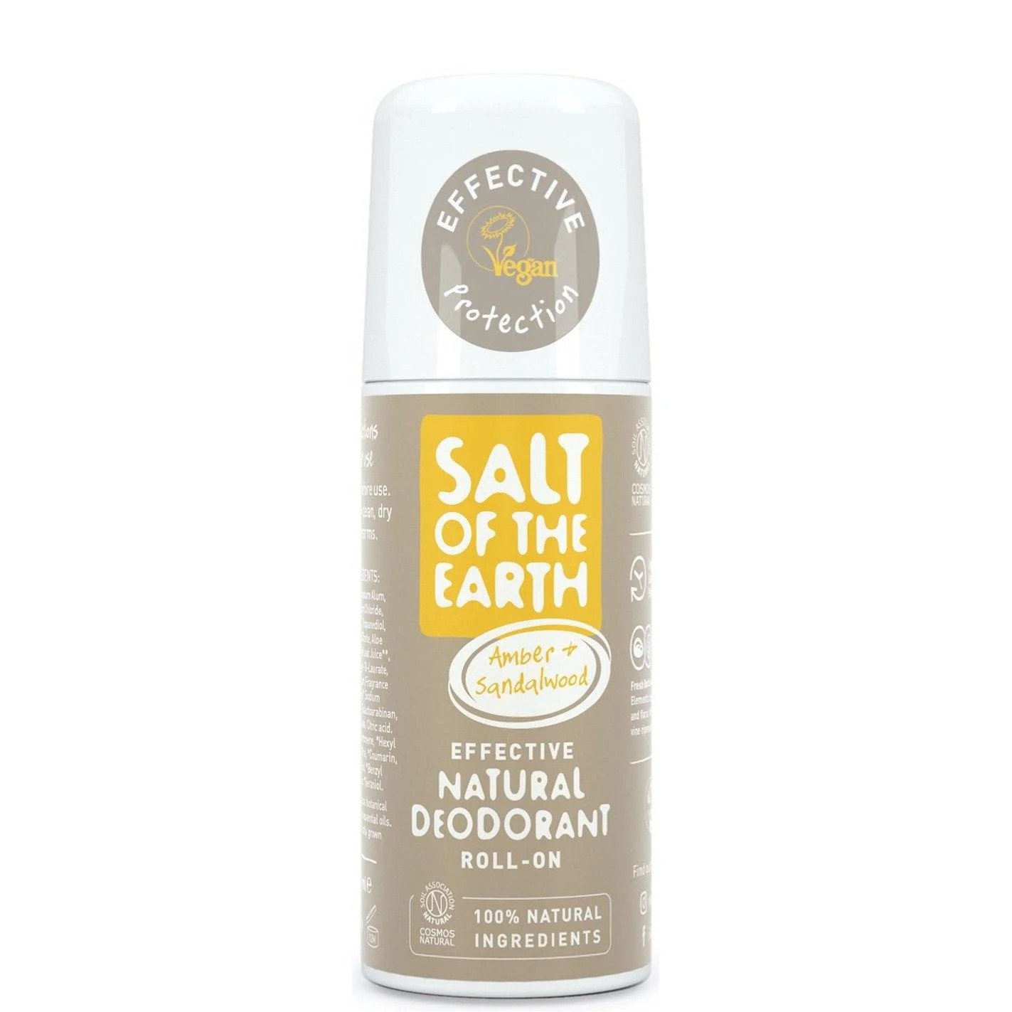 Salt of the Earth - Amber + Sandalwood Natural Roll-On Deodorant