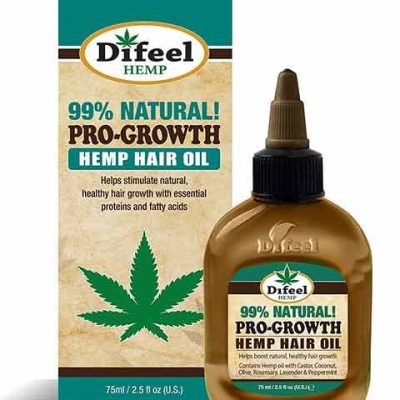 Difeel Hair Treatment - Natural Blend Pro Growth Hemp Hair OilHemp Hair Oil