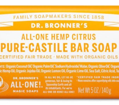 Dr Bronner's - Orange Pure-Castille Bar Soap