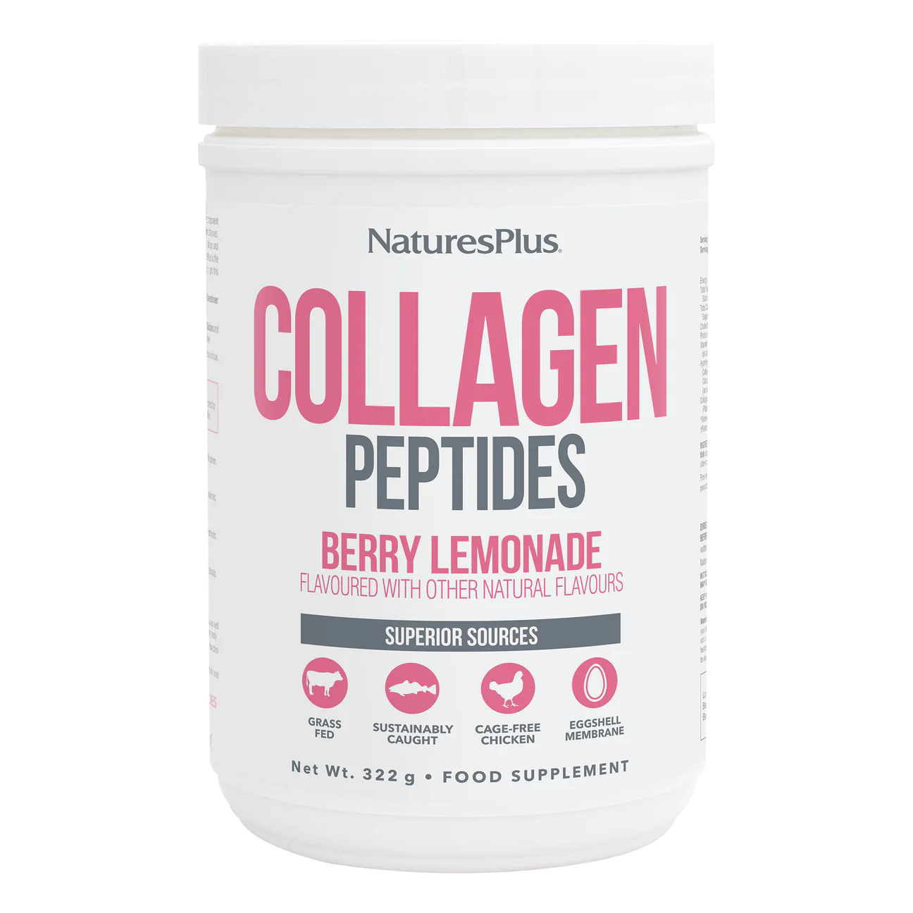 naturesplus collagen peptides berry lemonade flavour